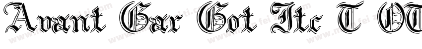 Avant Gar Got Itc T OT Demi字体转换